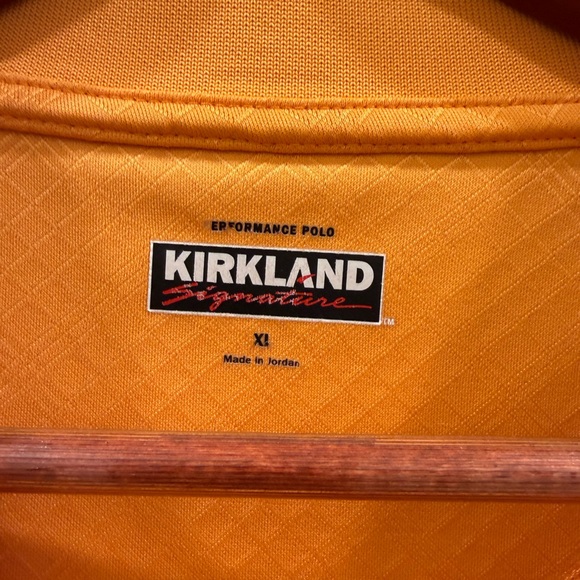 Bundle Kirkland Signature Men's Orange & Blue Polo Shirts XL - Picture 3 of 4